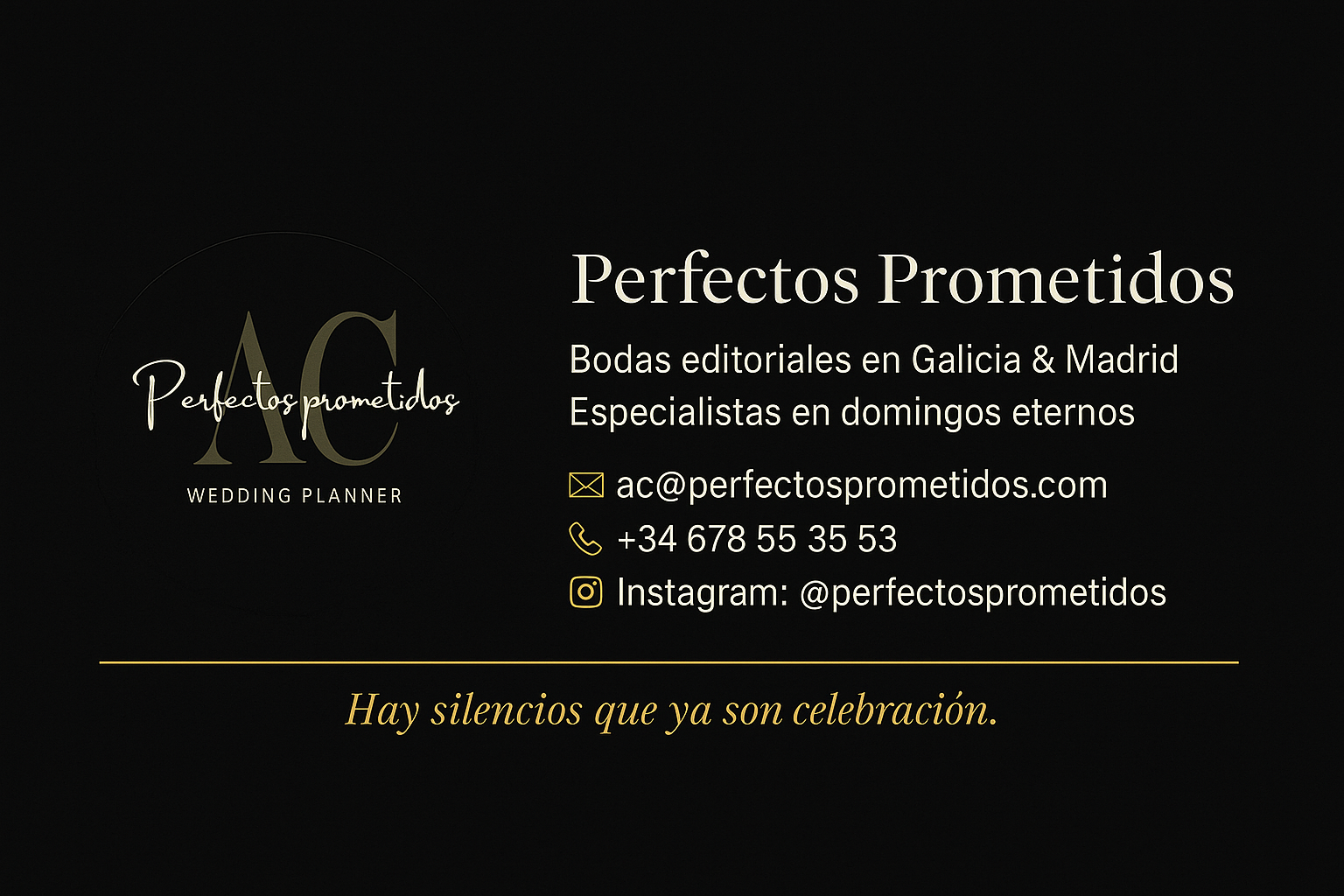 Perfectos Prometidos · Hay silencios que ya son celebración